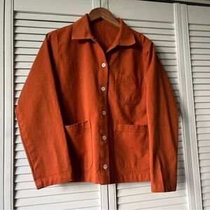 Big Bud Press Burnt Orange Work Jacket Size Small NWOT Unisex